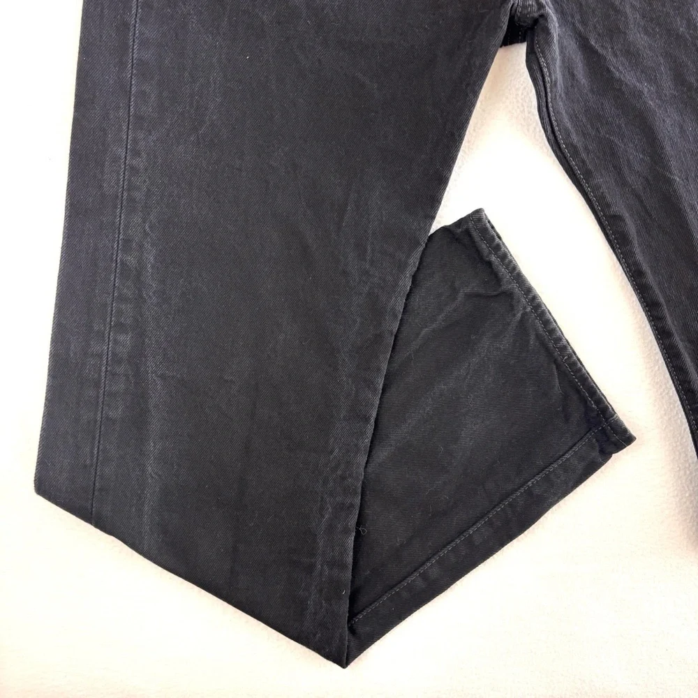 Levi's 501 Men's Black Faded Buttonfly Classic 100% Cotton Straight Jeans‎ 34/32